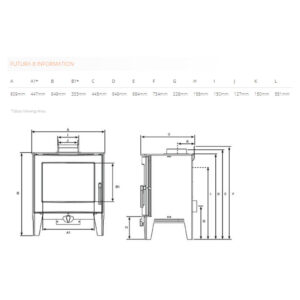 Stovax Futura 8 Measurements