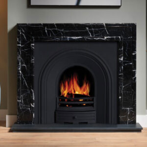 The Allora 51" Mantel - Nero Marble