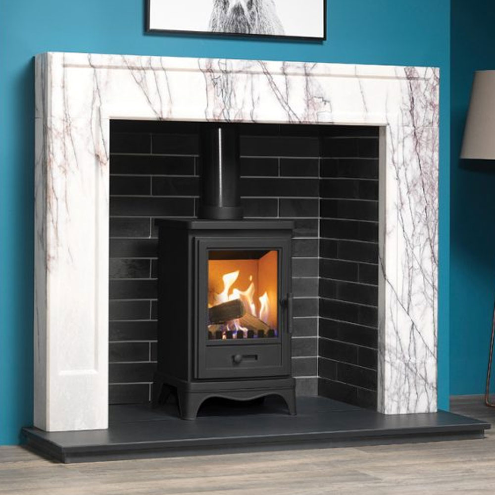 The Allora 51" Mantel - Lilac Marble