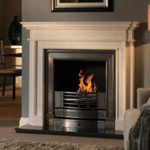 The Aversa 58" Mantel - Clara Pura Marble