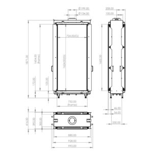 Element 4 Sky Large Tunnel Bio Fires