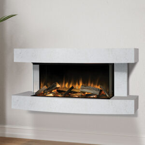 Evonic Cubbington Electric Fire - White Onyx