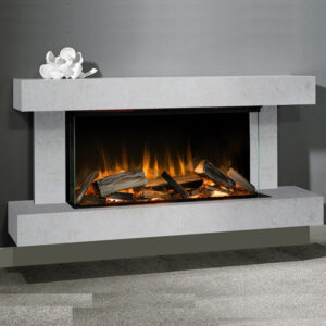 Evonic Heathcote Electric Fire - White Onyx