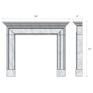 The Salisbury Bolection Mantel - 58