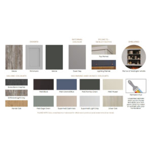 Emberlux Bexley Media Suite - Door and Colour Options