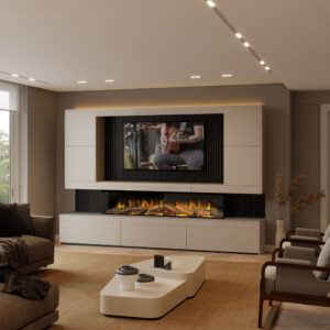 Emberlux Harrow Large Media Suite - Venice Doors in Matt Mussel