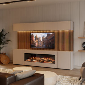 Emberlux Bexley Medium Media Suite - Venice Doors in Super Matt Cashmere