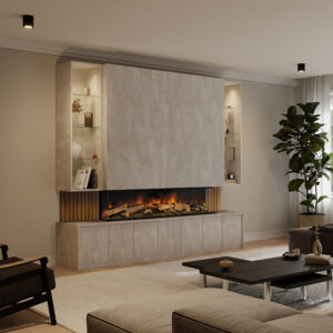 Emberlux Kingston Media Suite -Single Shelves - Concrete Flow