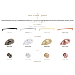 Emberlux Bexley Media Suite - Handle Options