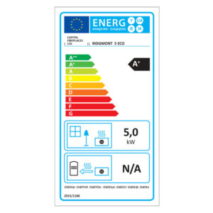 Capital Ridgmont 5 Eco Wood Burning Stove - Energy Label