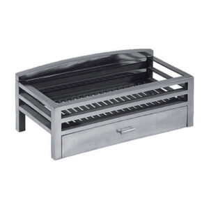 The Krypton Fire Basket - Polished - With Back