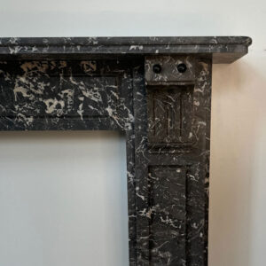 Edwardian Corbel Mantel in St. Anne's Noire Marble