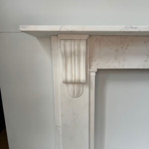 Victorian Corbel Mantel in Statuary Marble