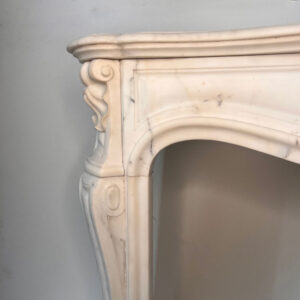 Original Louis IV Mantel in Carrara Marble