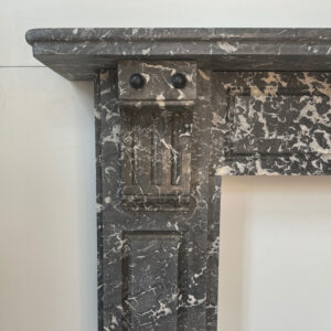 Edwardian Corbel Mantel in St. Anne's Noire Marble
