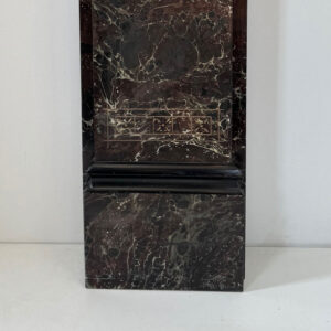 Late Victorian Slate Mantel with Hand Painted Marble Finish
