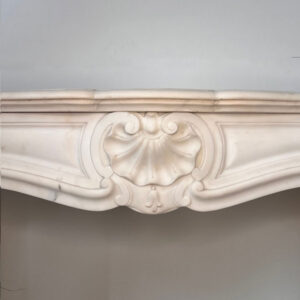 Original Louis IV Mantel in Carrara Marble