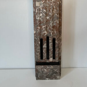 Edwardian Fluted Corbel Mantel in Rouge Marble