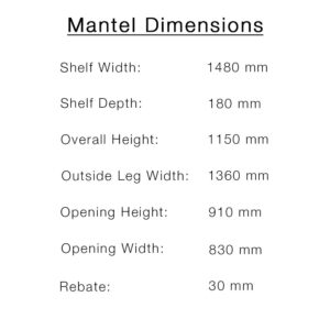 Victorian Slate Mantel Measurements