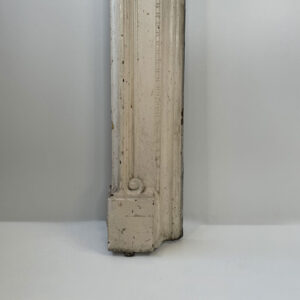 Antique Victorian Cast Iron Mantel with Plain Central Panel