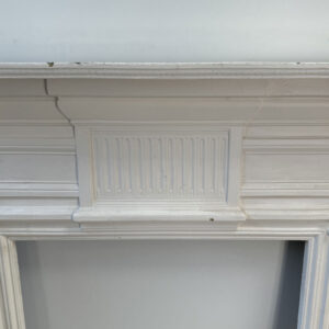 Late Victorian Cast Iron Mantel c1890's with Fluted Jambs