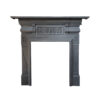 Victorian-Edwardian Cast Iron Mantel with Scrolled Reeded Jambs