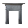 Antique Cast Iron Mantel with Classical Georgian Urn Central Motif