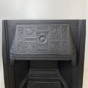Late Victorian Cast Iron Insert in Arts & Crafts Style