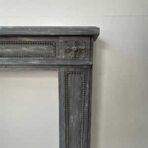 Antique Louis XVI Mantel in Bardiglio Marble
