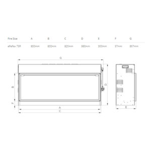 Gazco eReflex 75R Inset Electric Fire - Ex Display