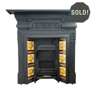 Original Late Victorian/Edwardian Combination Fireplace