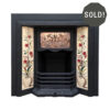 Antique Tiled Insert with Art Nouveau Copper Hood