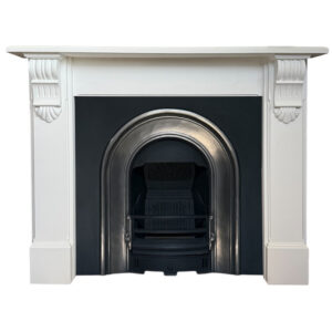 Refurbished Reproduction Highlighted Arch Insert - Shown with Mantel
