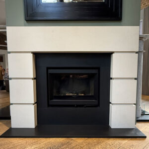 The Art Deco Mantel in Aegean Limestone