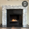 The Soho 52" Mantel in Arabescato Marble