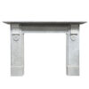 Antique Panelled Victorian Corbel Mantel in Carrara Marble