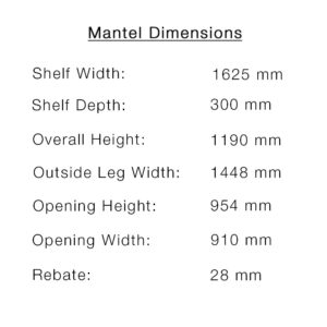 Antique Panelled Victorian Corbel Mantel in Carrara Marble Measurements