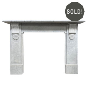 Antique Panelled Victorian Corbel Mantel
