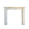 Original Georgian Bullseye Mantel in Carrara Marble