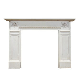 Antique Regency Mantel in Statuary White Marble