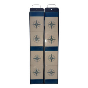 Tube Lined Compass Tiles with Spacers