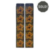 Tube Lined Orange & Yellow Flower Tiles