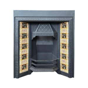 Victorian Tiled Insert with Motif Boarder