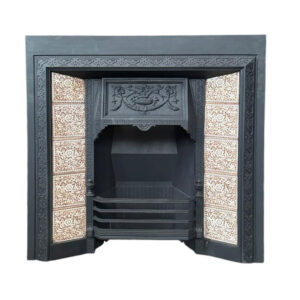 Original Victorian Tiled Insert with Central Urn Canopy