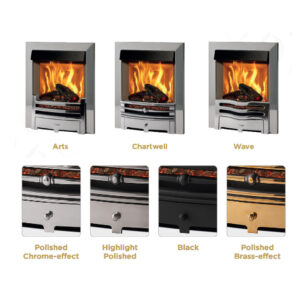 Onyx Mirage 40i Electric Fire - Front Options