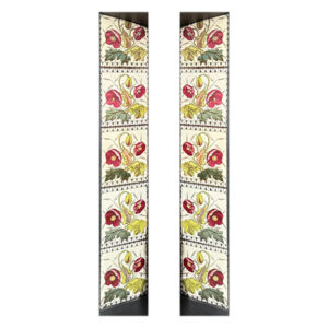 Original Victorian Red Poppy Tiles