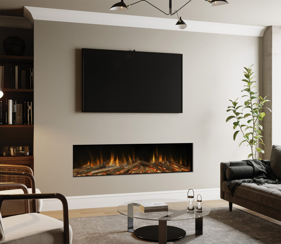 Evonic Volante 1800 Black Edition Electric Fire