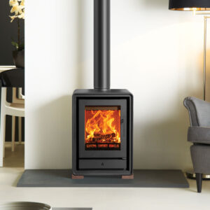 Stovax Riva2 40 Freestanding Fire with Walnut Feet