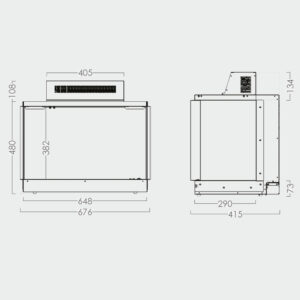 Solution Lux 650 Electric Fire Measurements