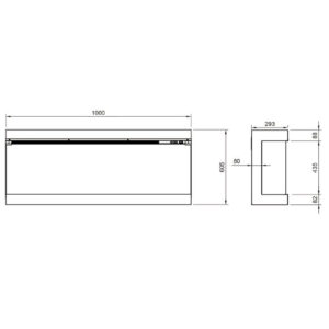 Solution Trueflame 100 3DX Electric Fire Measurements
